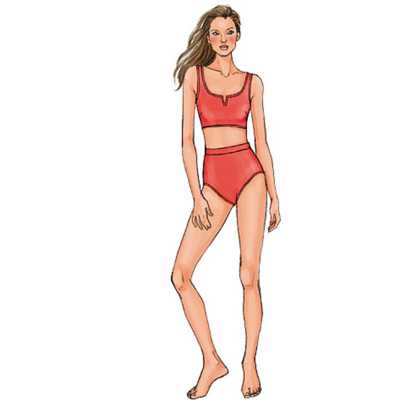 Patron Butterick 4526/AA - Maillot de bain et paréo