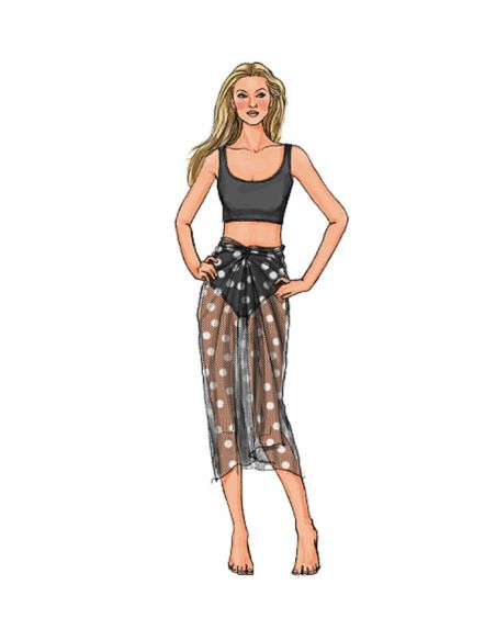 Patron Butterick 4526/AA - Maillot de bain et paréo