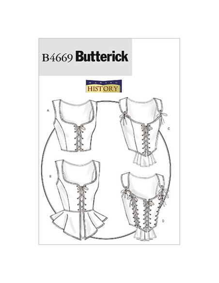 Patron Butterick 4669/AA - Corset
