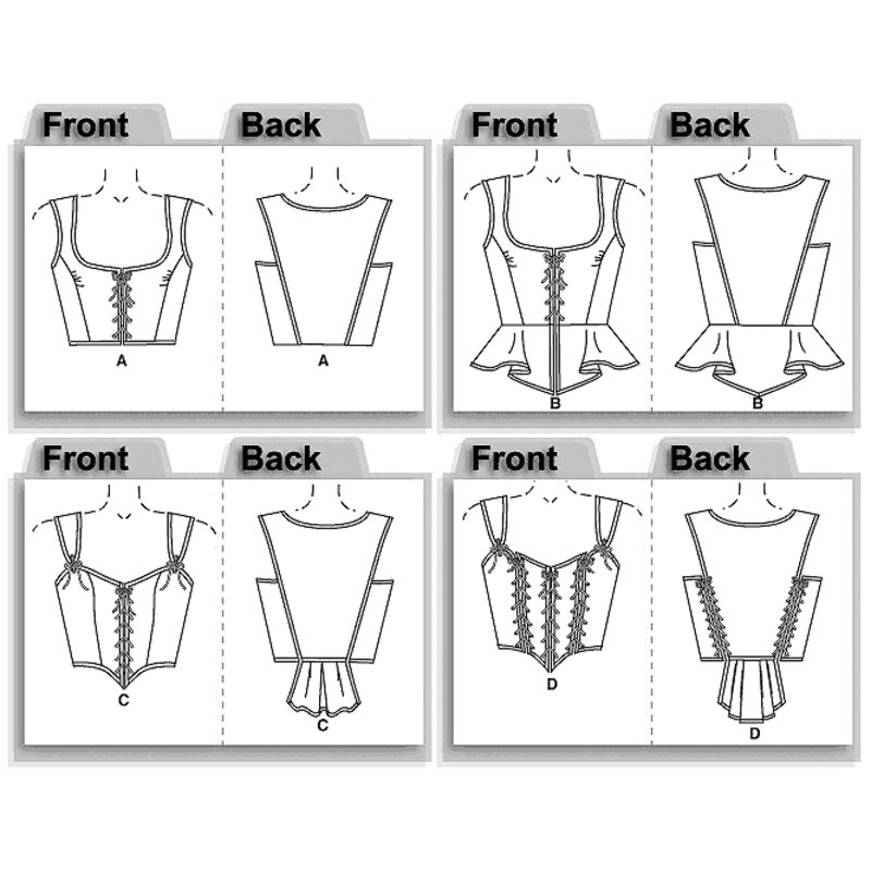 Patron Butterick 4669/AA - Corset