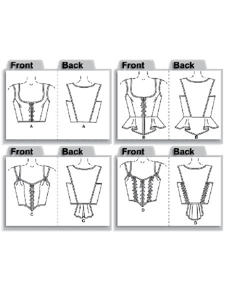 Patron Butterick 4669/AA - Corset