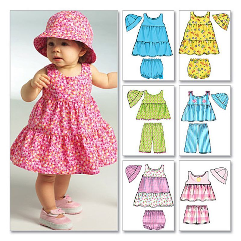 Patron Butterick 5017/OSZ - Haut, robe, culotte, short, pantalon et chapeau