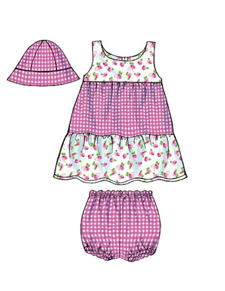 Patron Butterick 5017/OSZ - Haut, robe, culotte, short, pantalon et chapeau