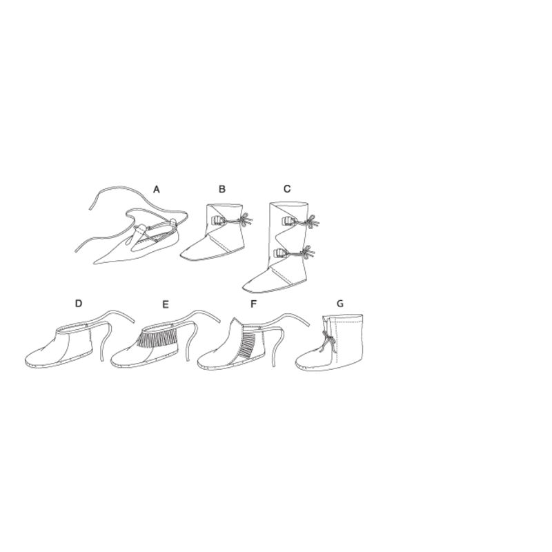 Patron Butterick 5233/OSZ - Chaussures historiques