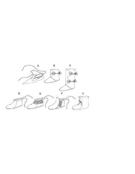 Patron Butterick 5233/OSZ - Chaussures historiques