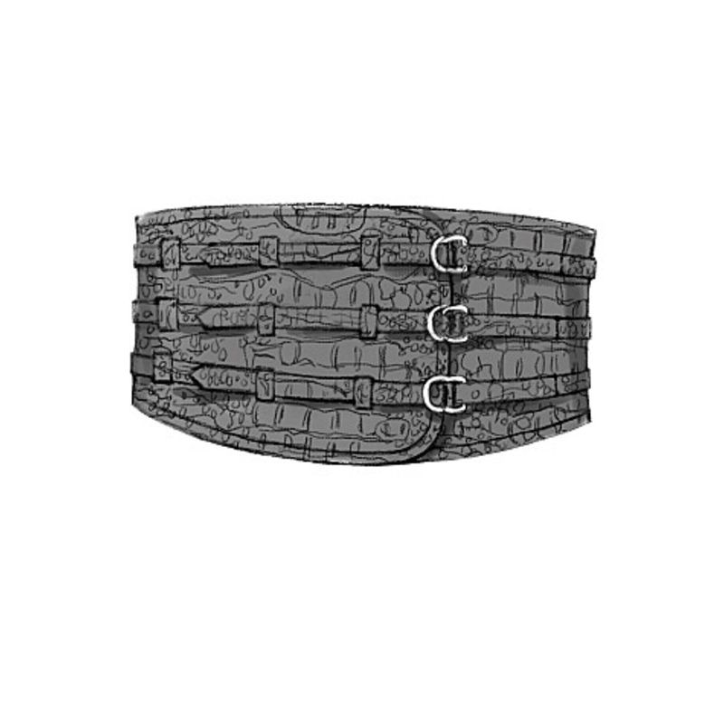 Patron Butterick 5371/XM - Bande de poignet, corset, ceinture et petits sacs