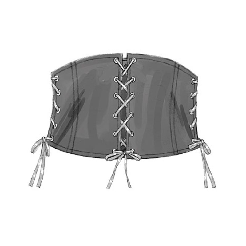 Patron Butterick 5371/XM - Bande de poignet, corset, ceinture et petits sacs