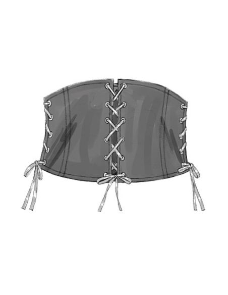 Patron Butterick 5371/XM - Bande de poignet, corset, ceinture et petits sacs