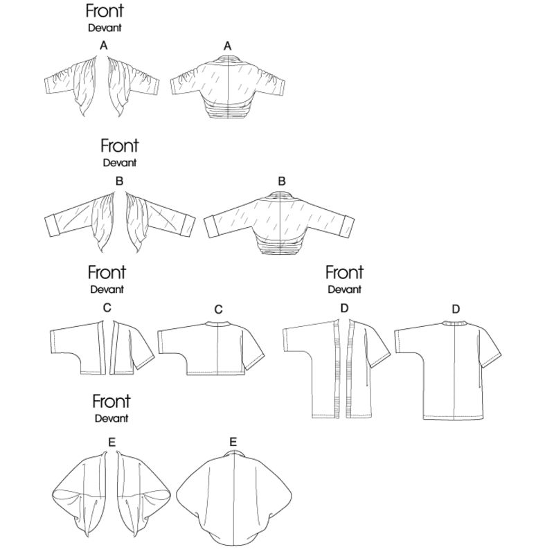 Patron Butterick 5529/Y - Veste