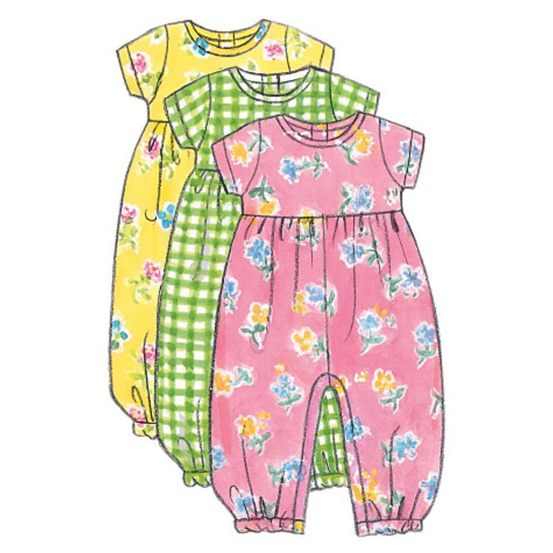 Patron Butterick 5624/NB - Robe, chasuble, barboteuse, combinaison, culotte, pantalon et sac