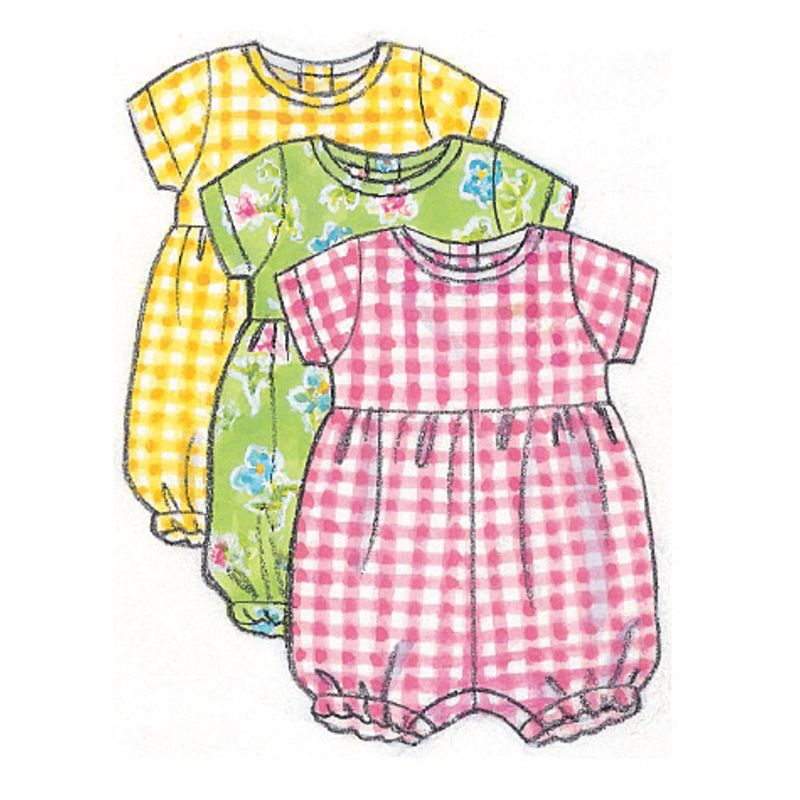 Patron Butterick 5624/NB - Robe, chasuble, barboteuse, combinaison, culotte, pantalon et sac