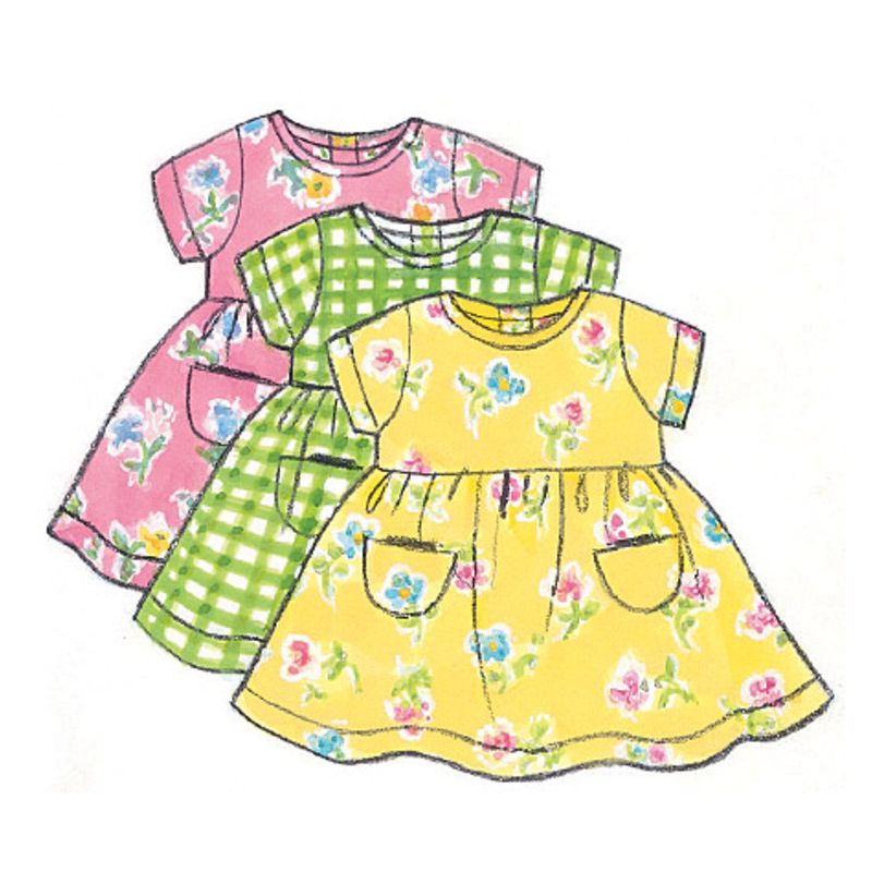 Patron Butterick 5624/NB - Robe, chasuble, barboteuse, combinaison, culotte, pantalon et sac