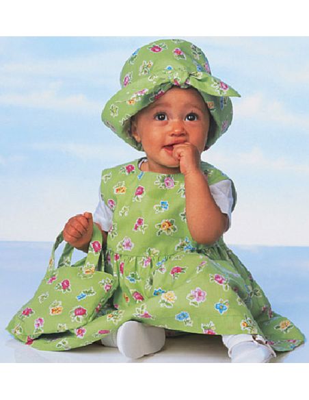 Patron Butterick 5624/NB - Robe, chasuble, barboteuse, combinaison, culotte, pantalon et sac