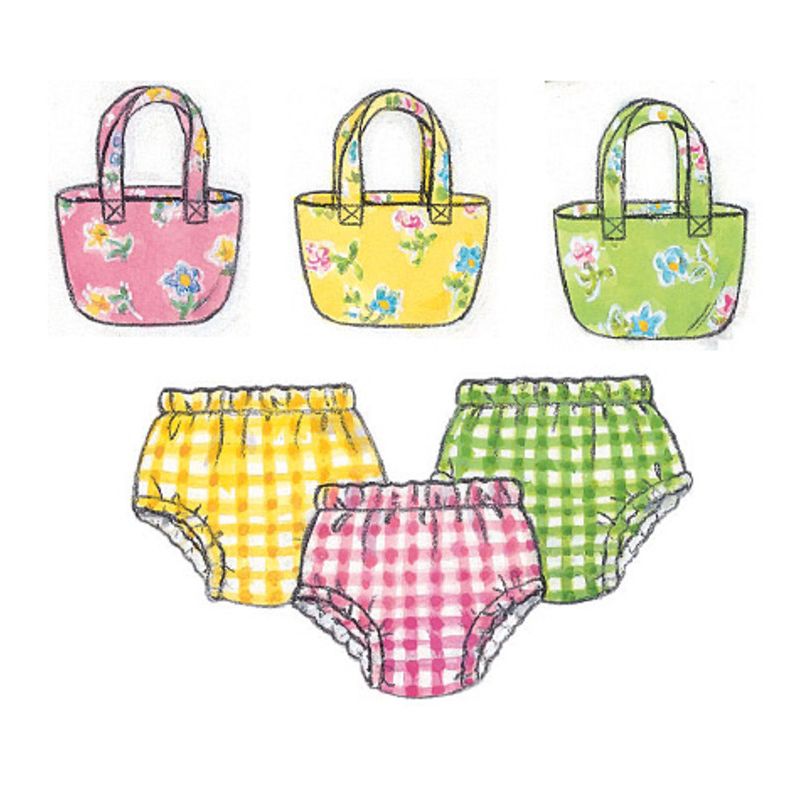 Patron Butterick 5624/NB - Robe, chasuble, barboteuse, combinaison, culotte, pantalon et sac