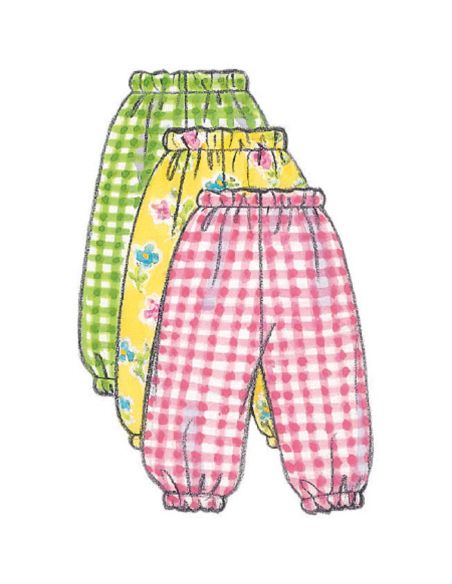 Patron Butterick 5624/NB - Robe, chasuble, barboteuse, combinaison, culotte, pantalon et sac