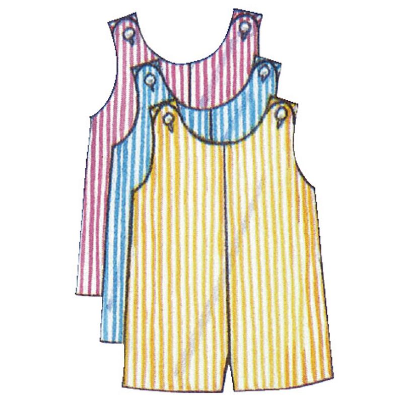 Patron Butterick 5625/NB - Barboteuse, chasuble, culotte et chapeau