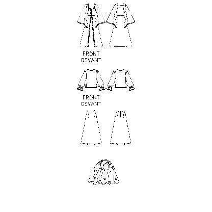 Patron Butterick 5655/B5 - Haut, robe et pantalon 2