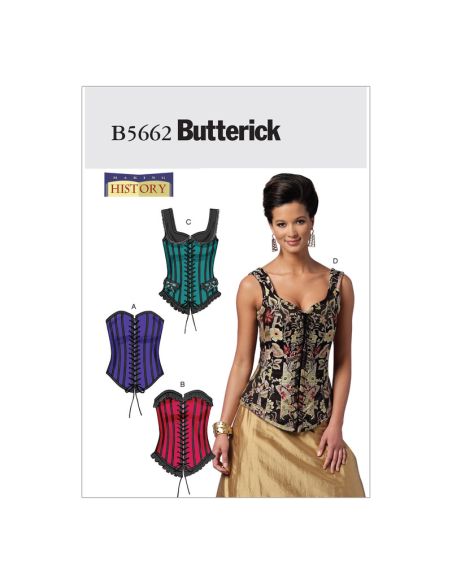 Patron Butterick 5662/A5 - Corsets