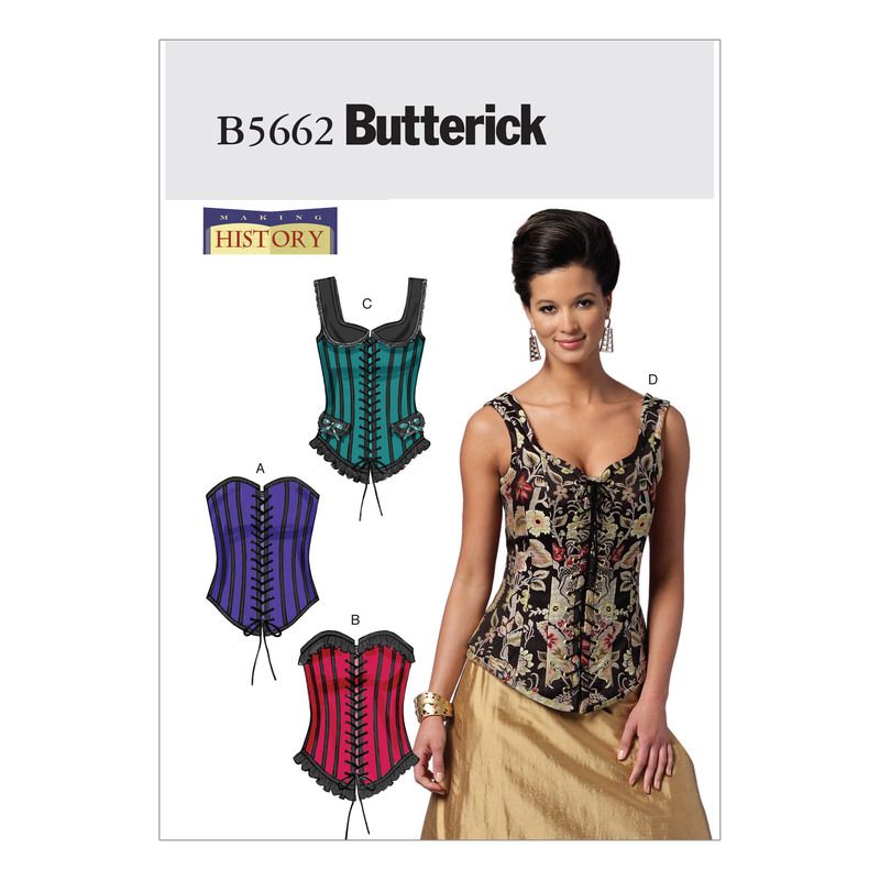 Patron Butterick 5662/A5 - Corsets