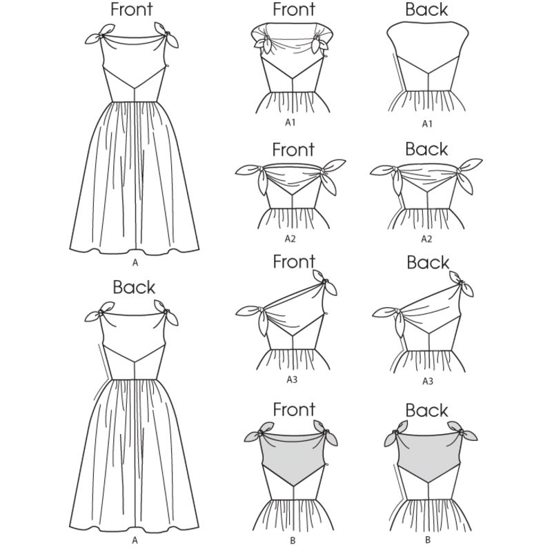 Patron Butterick 5708/A5 - Robe