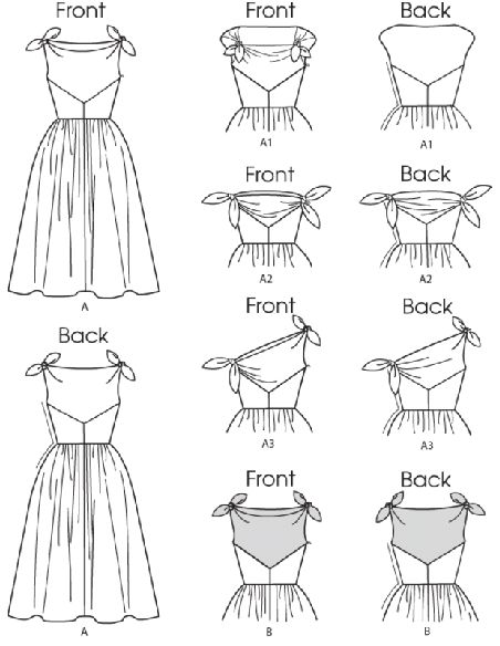 Patron Butterick 5708/A5 - Robe