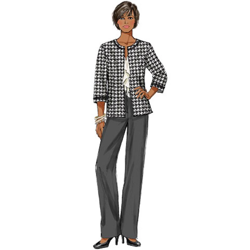 Patron Butterick 5719/B5 - Veste, robe, jupe et pantalon