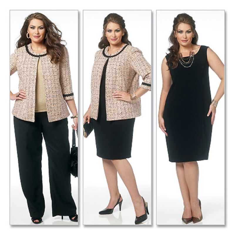 Patron Butterick 5719/B5 - Veste, robe, jupe et pantalon