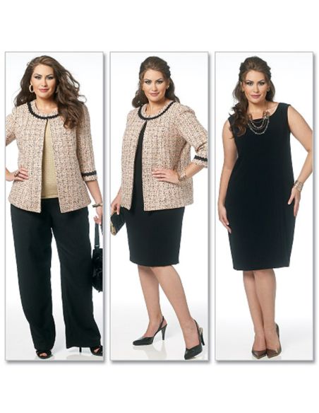 Patron Butterick 5719/B5 - Veste, robe, jupe et pantalon