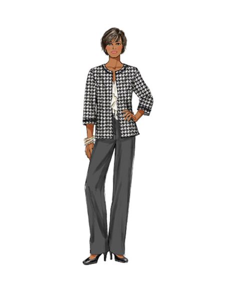 Patron Butterick 5719/B5 - Veste, robe, jupe et pantalon