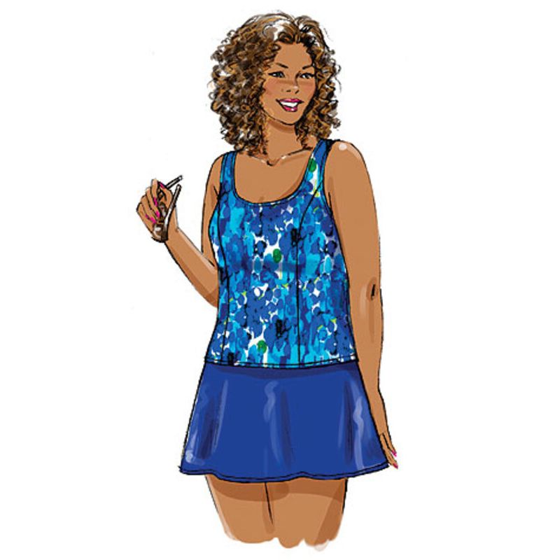 Patron Butterick 5795/RR - Paréo, haut, robe, maillot de bain jupe et dossiers