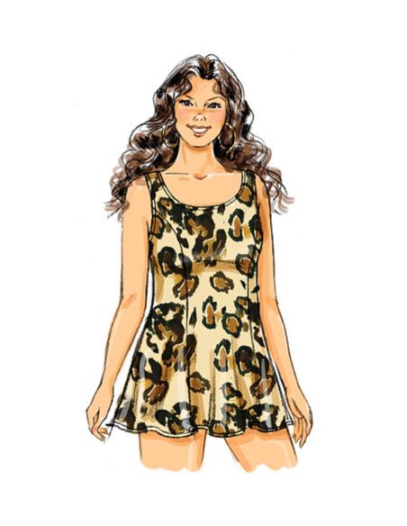 Patron Butterick 5795/RR - Paréo, haut, robe, maillot de bain jupe et dossiers