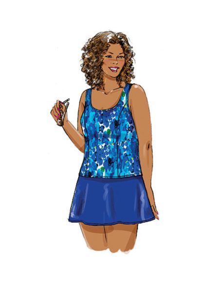 Patron Butterick 5795/RR - Paréo, haut, robe, maillot de bain jupe et dossiers