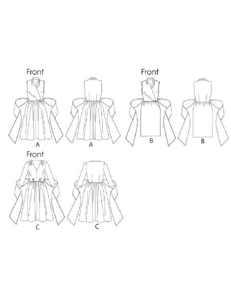 Patron Butterick 5850/B5 - Robe