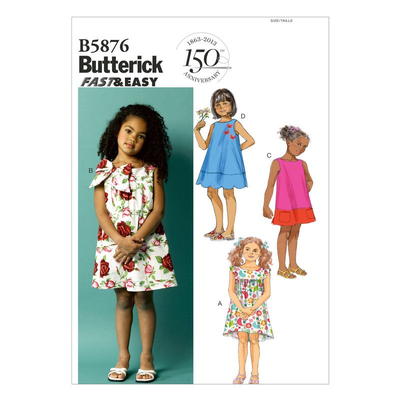 Patron Butterick 5876/CCB - Robe enfant