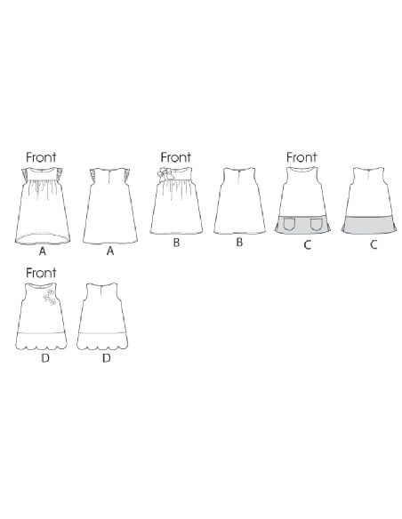 Patron Butterick 5876/CCB - Robe enfant