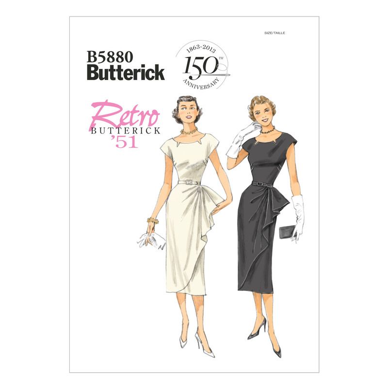 Patron Butterick 5880/A5 - Robe et ceinture