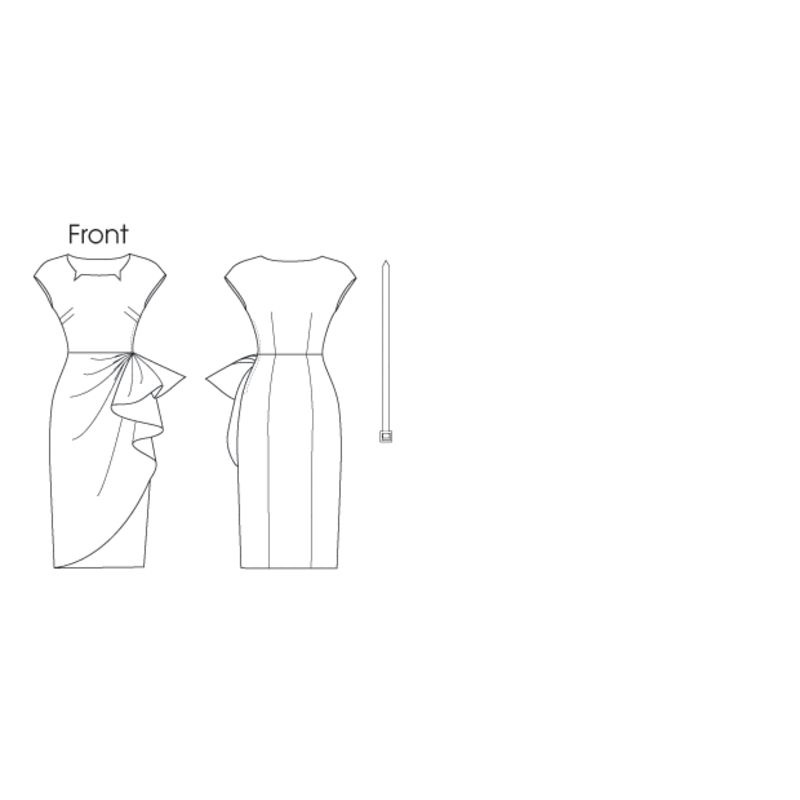 Patron Butterick 5880/A5 - Robe et ceinture