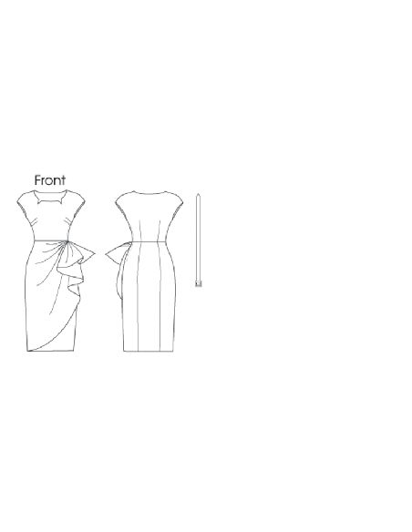 Patron Butterick 5880/A5 - Robe et ceinture