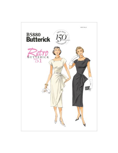 Patron Butterick 5880/A5 - Robe et ceinture