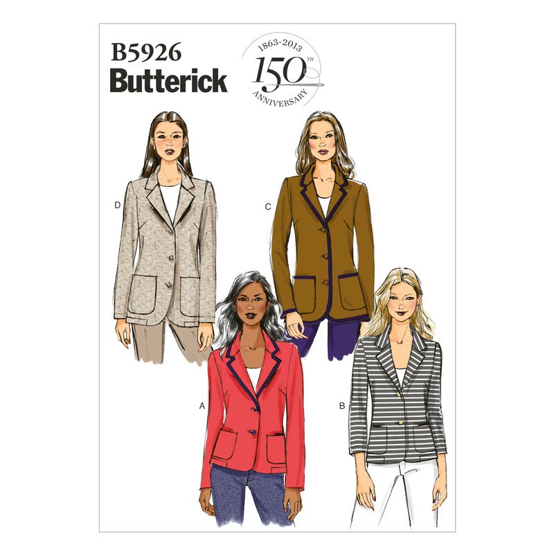 Patron Butterick 5926/B5 - Veste