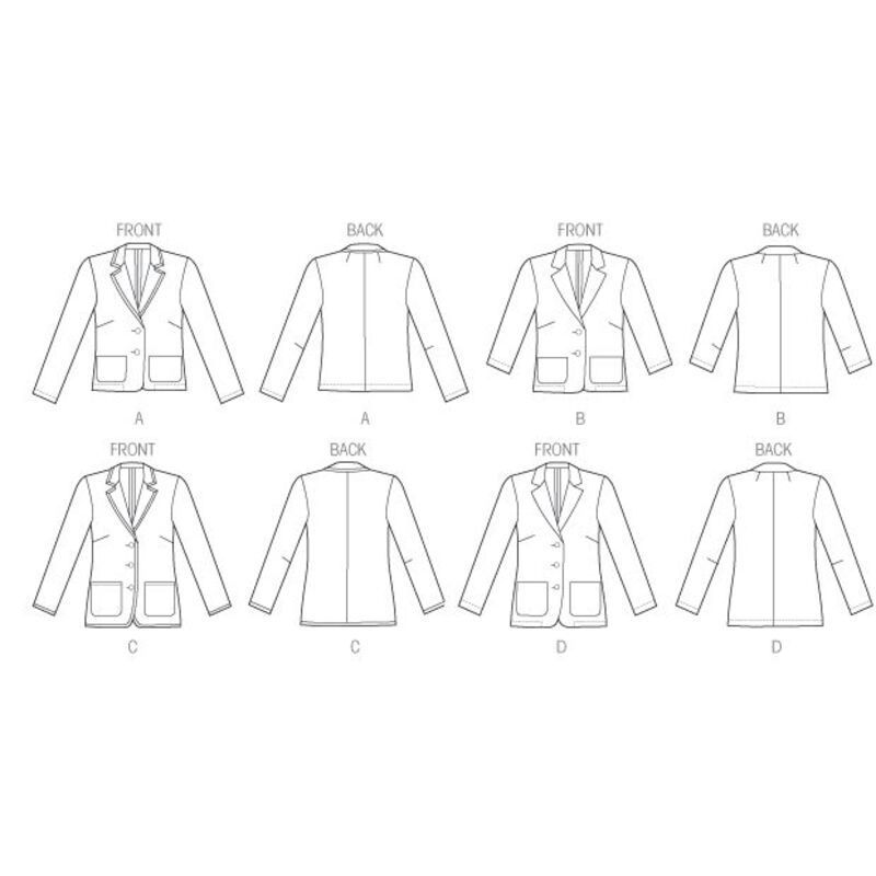 Patron Butterick 5926/B5 - Veste