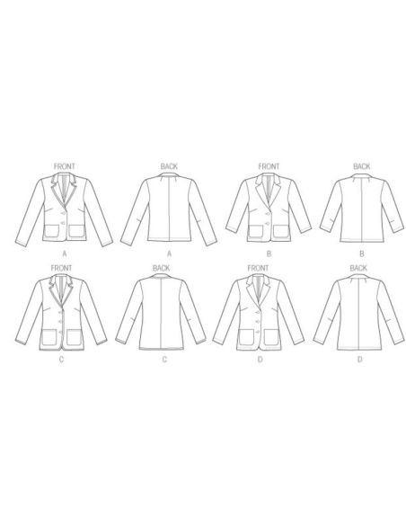 Patron Butterick 5926/B5 - Veste