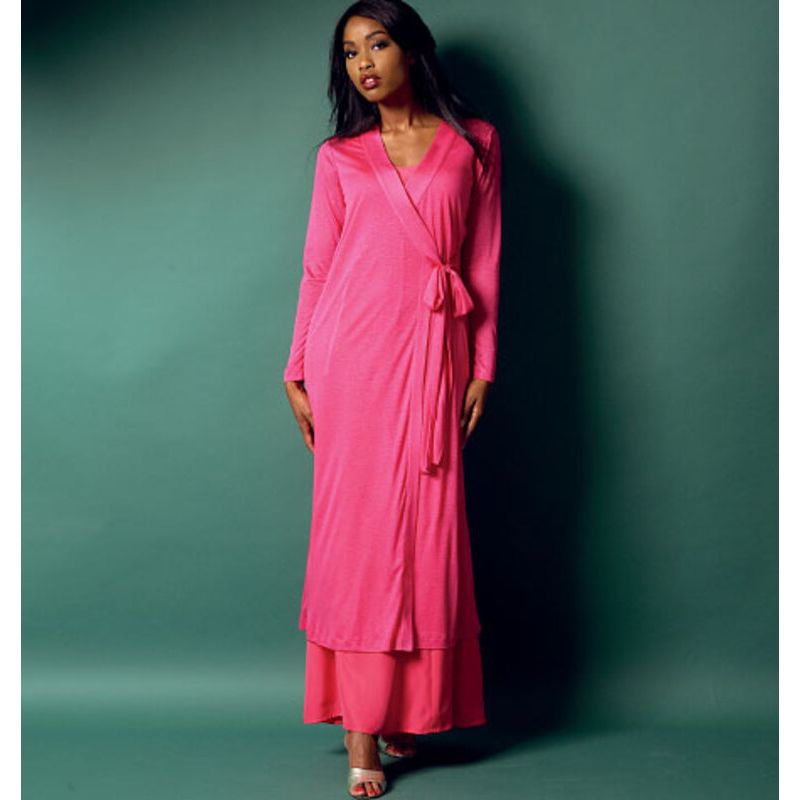 Patron Butterick 5963/A5 - Robe de chambre, haut, chemise de nuit, pantalon et sac à main