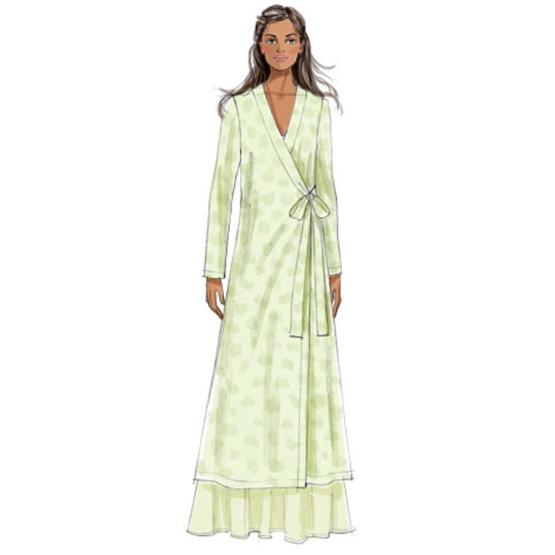 Patron Butterick 5963/A5 - Robe de chambre, haut, chemise de nuit, pantalon et sac à main