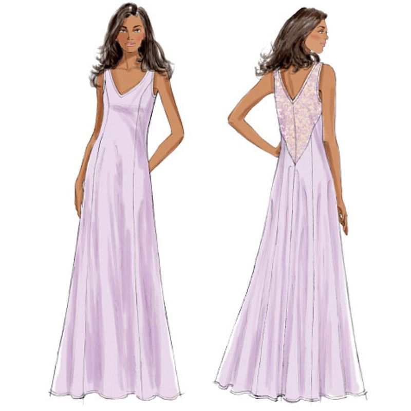 Patron Butterick 5963/A5 - Robe de chambre, haut, chemise de nuit, pantalon et sac à main