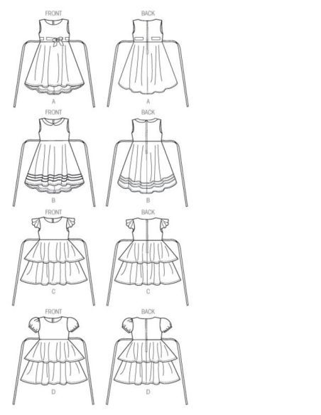 Patron Butterick 6013/CDD - Robe pour enfant