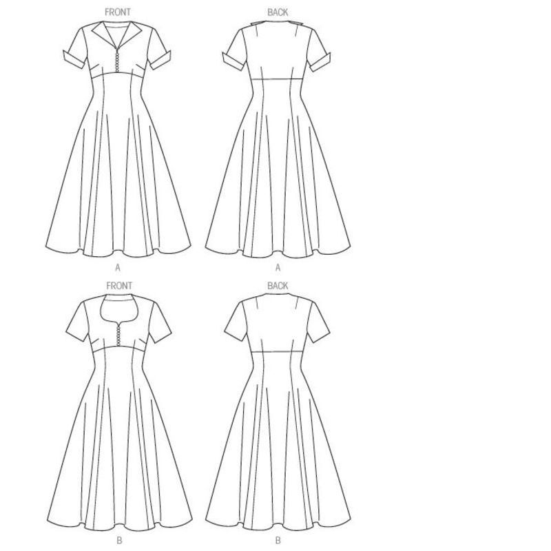 Patron Butterick 6018/A5 - Robe