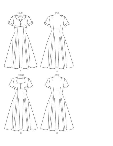 Patron Butterick 6018/A5 - Robe