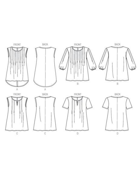 Patron Butterick 6024/Y - Haut