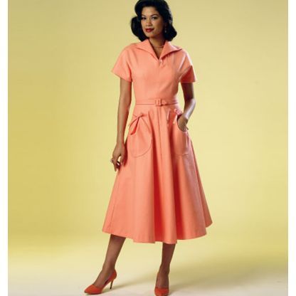 Patron Butterick 6055/A5 - Robe et ceinture 2